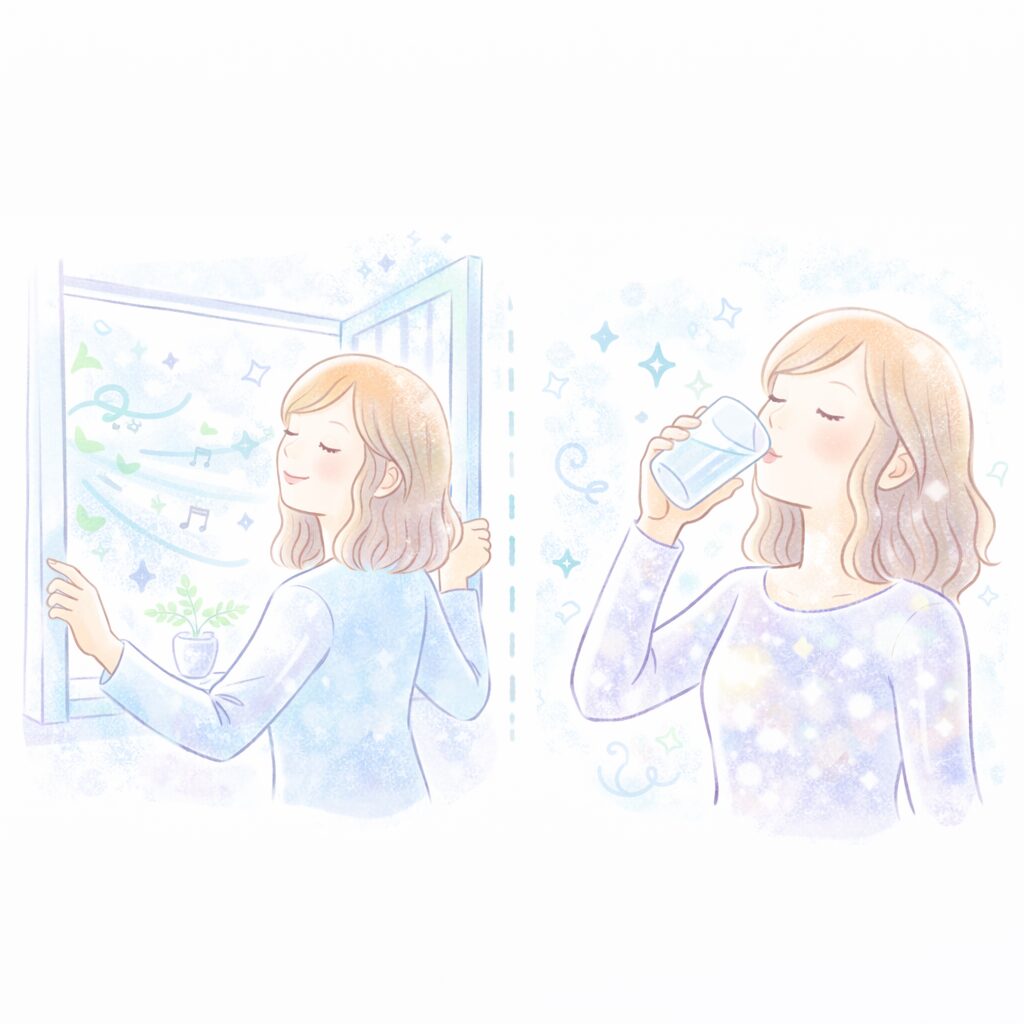 換気と水のデトックス